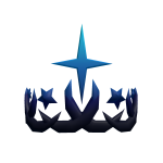 Dark Blue Faded Crown