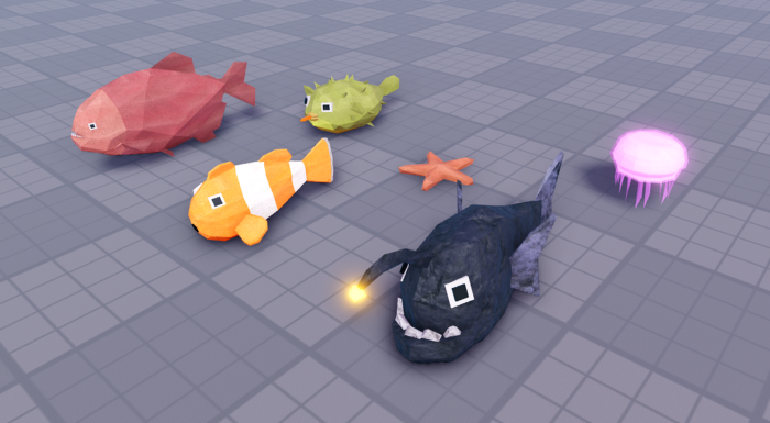 Low Poly Fish Pack preview 2
