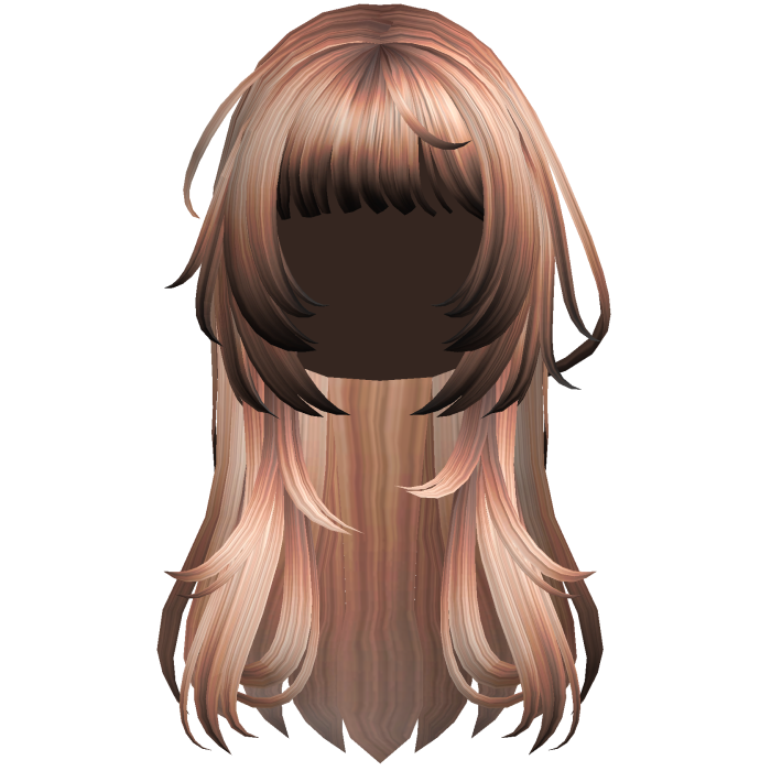 Strawberry Blonde Punk Flowy Girl Hair