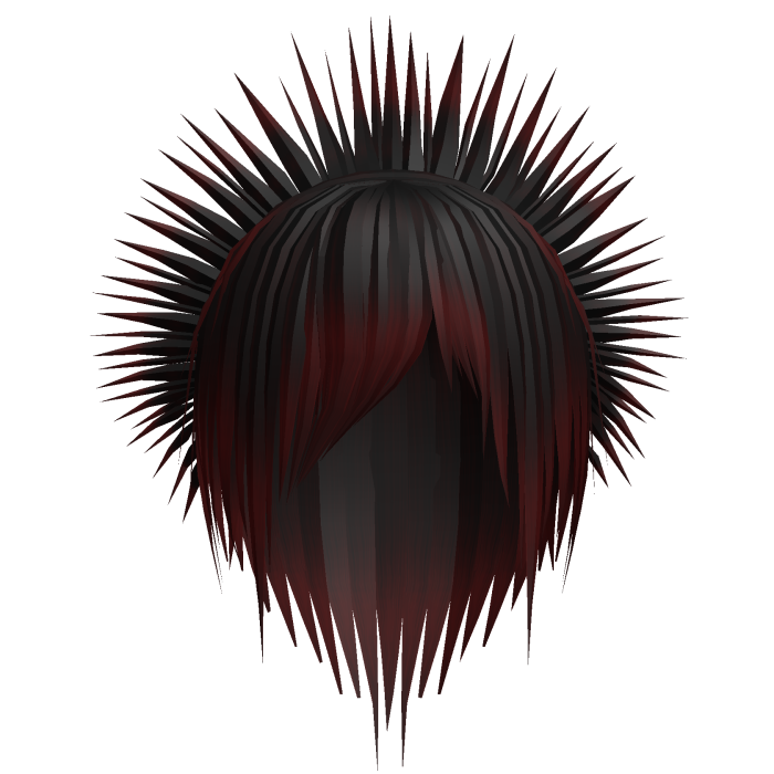 ⚡︎ vampire red niche emo punk peacock spikes 17. 