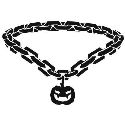 White and Black Pumpkin Halloween Chain