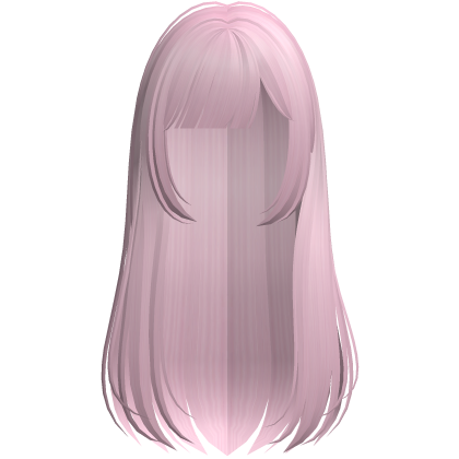 pink long layered anime hair with bangs Roblox item