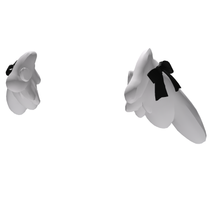 White Waist Angel Wings with Ribbon 3.0