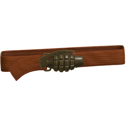 Y2k Grunge Grenade Belt Orange 1.0