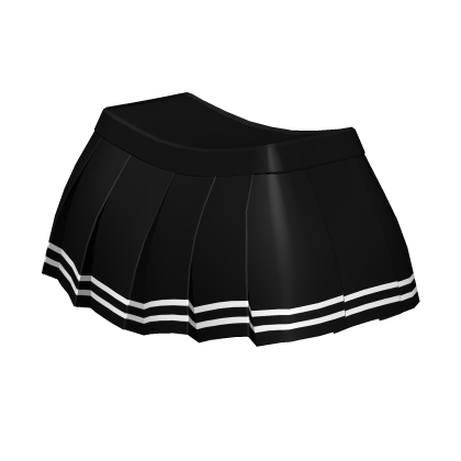 [1.0 R6] Long Black Striped Skirt (Waist)