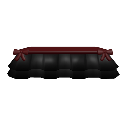 Cute Black Ruffled Bow Skirt Roblox item