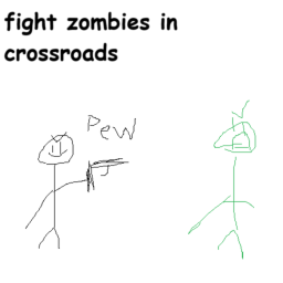 Fight Zombies in Crossroads