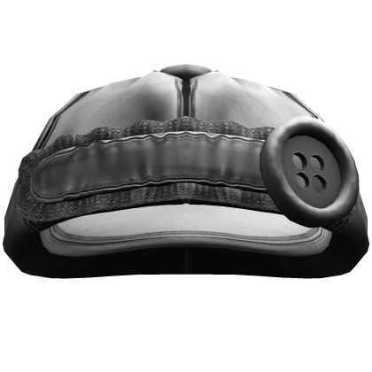 Ruffled Buttoned Cap (Gray)