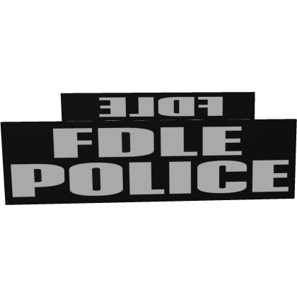 B/W Florida FDLE Police Patches (LBV)