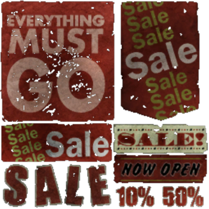 sign sale Roblox decal