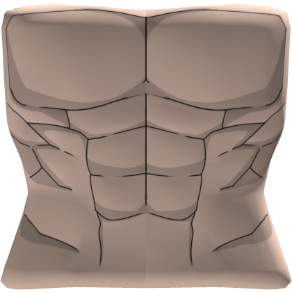 White Muscle Torso R6 Roblox item