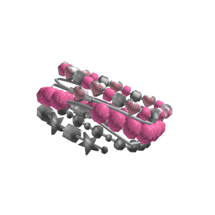 PINK CHARM BANGLE BRACELET thumbnail