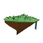 tiny island with tiny people