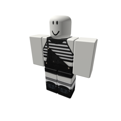 Overall one strap down w striped top