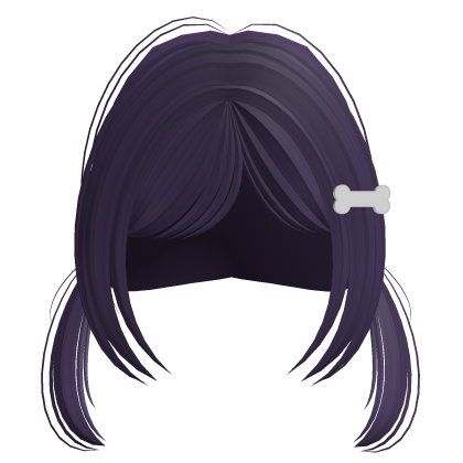 ♡ ꒰ Cute Kawaii Tween Pigtails in Dark Purple