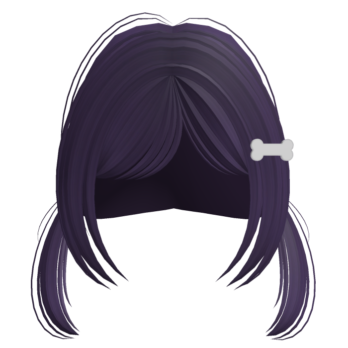 ♡ ꒰ Cute Kawaii Tween Pigtails in Dark Purple