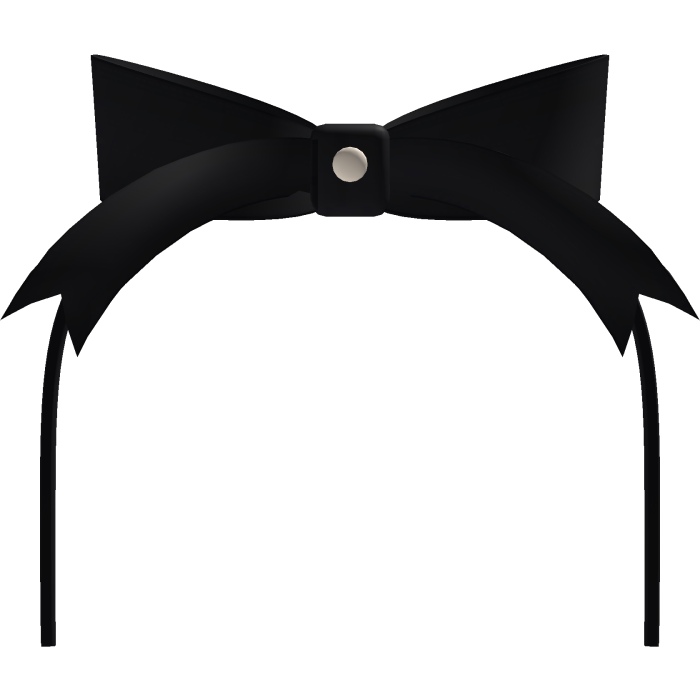 cutesy ribbon headband black