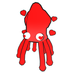 Red Valentine's Squid
