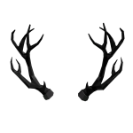 Black Sparkle Time Antlers