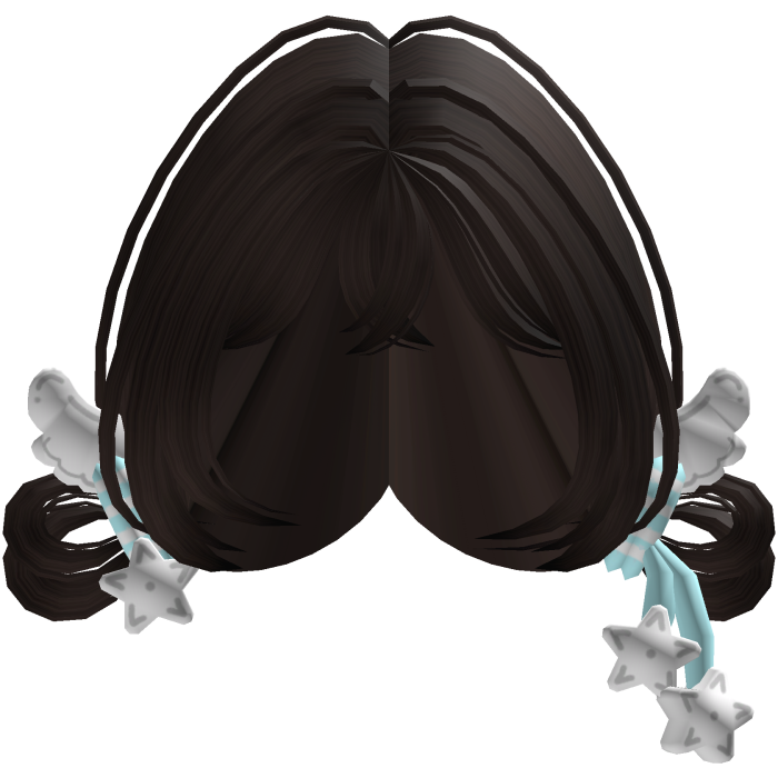 cute kawaii angel wings pigtails (brown)
