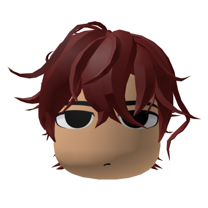 Messy Red  Chill Cute Boy Hair Roblox item