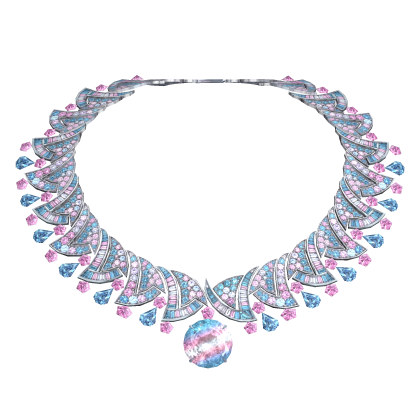 Elegant LGBTQ Glitter Necklace