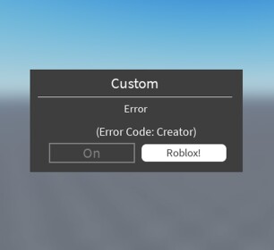 Custom Error Code Creator