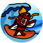 Karp on a surfboard (VIP)