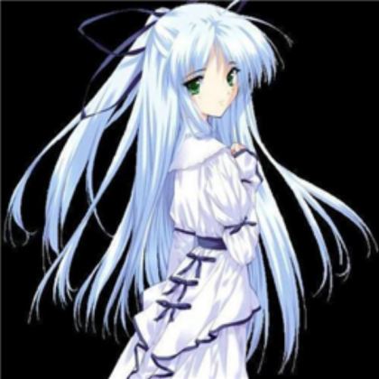 White Anime Girl Roblox decal