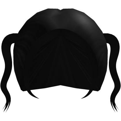 ୨୧ cutesy wavy twintails in black Roblox item