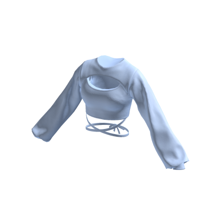Blue Bandage Crop Top thumbnail