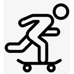 The hall of skateboards