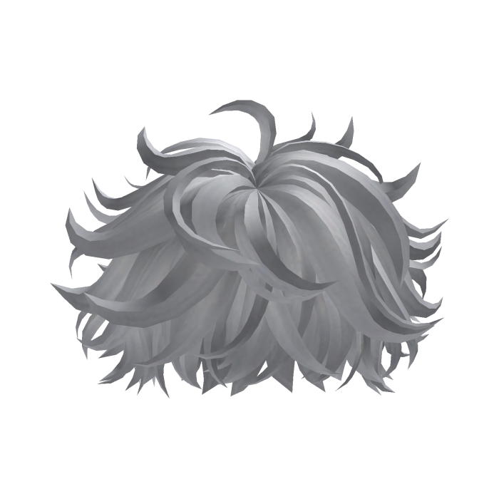 Fluffy Messy Boy Hair (White)
