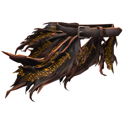 Brown Goth Tattered Belt Skirt