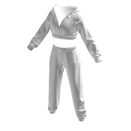 White tracksuit roblox hot sale