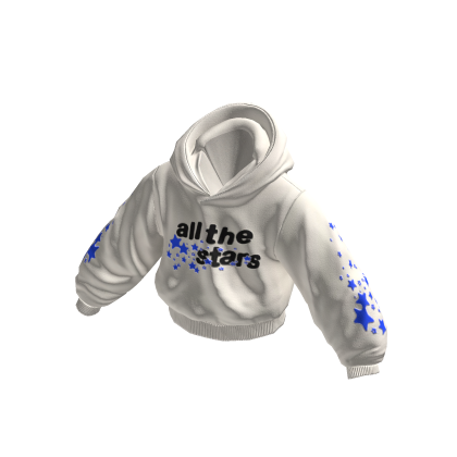 Star Oversized Hoodie White thumbnail