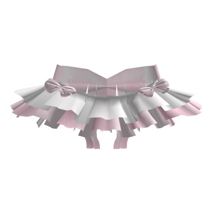 ۶ৎ | cutesy doll white ruffles big pink bows skirt