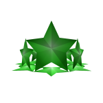 Green Shiny Star Crown