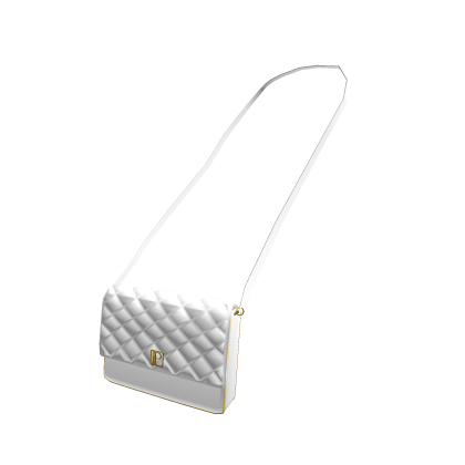 White Luxury Diamond Pattern Purse (3.0) thumbnail