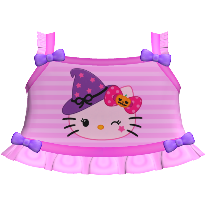 cute spooky witch kitty tweencore cutecore top