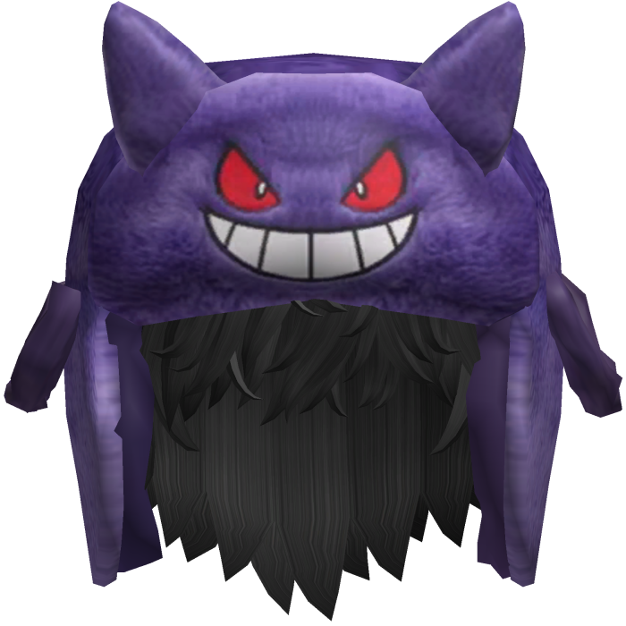 Purple Monster Ushanka w/ Hair