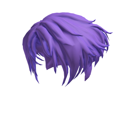 messy, vibrant purple hair Roblox item