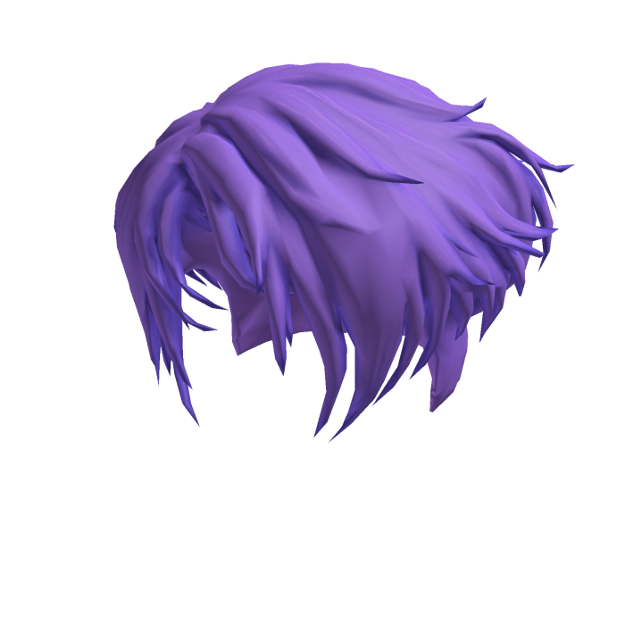 messy, vibrant purple hair