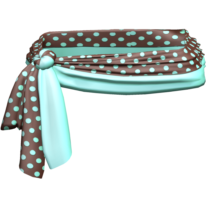 Mint Choco Polkadot Waist Sarong 2000s 