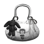 🍀Y2K 2000s Style Adorned Bag Silver White