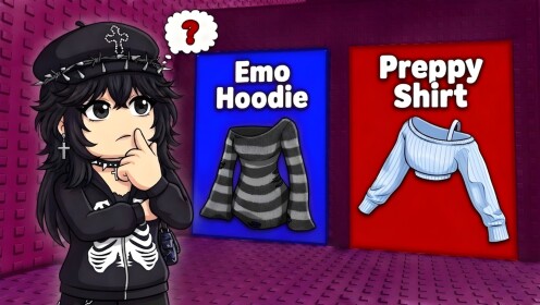 🦇 Would You Rather Emo vs Preppy Tower 🎀
