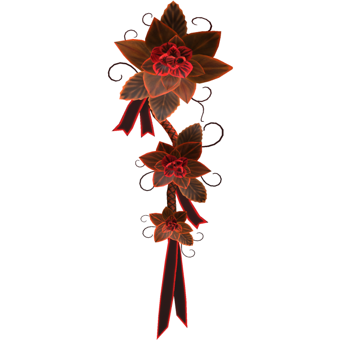 Red Flower Backpiece