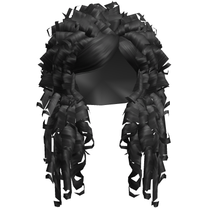 Athena's Slick Curly Half up [black] Roblox item