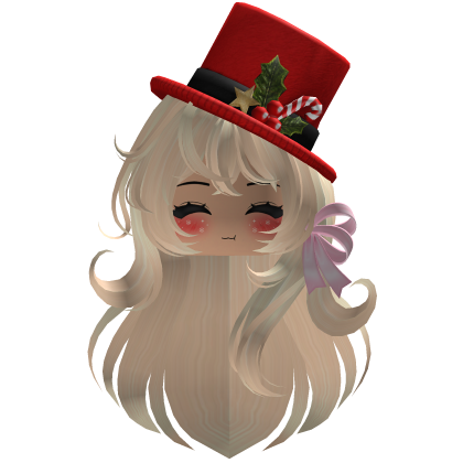 Beautiful Christmas hat hairstyle bow (Blonde)