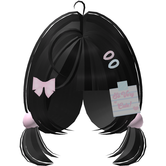 Pigtails Coquette with Cute School Hair Clips